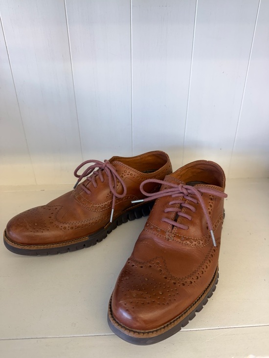 Cole Haan Other - Cole Haan Zerogrand Tan Leather Wingtip Oxfords